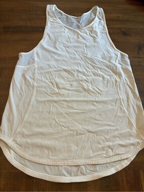 Lululemon Scult Tank Top Women’s 6 White Racerback Athletic Workout Shirt